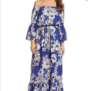 Eliza J off the shoulder maxi dress